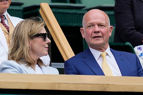 William Hague and his wife Ffion